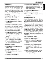 Preview for 17 page of Blaupunkt CASABLANCA CD52 Operating Instructions Manual