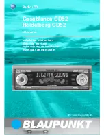 Preview for 28 page of Blaupunkt CASABLANCA CD52 Operating Instructions Manual