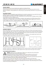 Preview for 25 page of Blaupunkt CS3010 Owner'S Manual