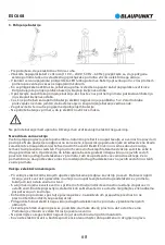 Preview for 70 page of Blaupunkt ESC608 Original Instruction Manual