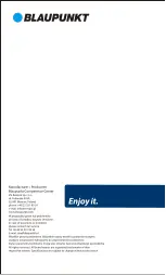 Preview for 112 page of Blaupunkt HDD401 Owner'S Manual