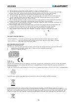 Preview for 38 page of Blaupunkt MS20BK Owner'S Manual