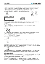 Preview for 46 page of Blaupunkt MS20BK Owner'S Manual