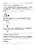 Preview for 102 page of Blaupunkt MS20BK Owner'S Manual