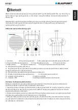 Preview for 15 page of Blaupunkt PP7BT Owner'S Manual