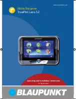 Preview for 1 page of Blaupunkt TravelPilot Lucca 5.2 Operating And Installation Instructions