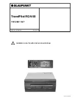 Blaupunkt TravelPilot RGN 08 Installation Notes preview