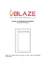 Blaze Outdoor Products BLZ-SSRF130 Manual preview