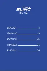 Preview for 3 page of Blinc BL A2 Quick Reference Manual