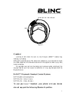 Preview for 2 page of Blinc Bluetooth Compatible Helmet User Manual