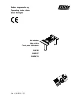 Preview for 1 page of Blitz GWSK Operating Instructions Manual