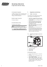 Preview for 10 page of Blitz VERSA DZ Series Operating Instructions Manual