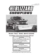 Preview for 1 page of Blizzard Snowplow 760HD Installation Instructions & Owner'S Manual