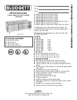 Preview for 1 page of Blodgett 30036SB Specification Sheet