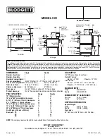 Preview for 2 page of Blodgett 981 Specifications