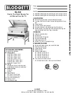 Blodgett BLG-30E Specifications preview