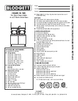 Blodgett CB42E-10-10K Specifications preview