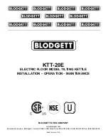 Blodgett KTT-20E Installation And Operation Manual preview