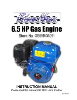 Blue Max GE65B 6.5HP Instruction Manual preview