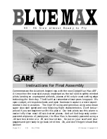 Preview for 1 page of Blue Max Global Arf Instructions For Assembly And Use