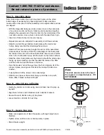 Preview for 11 page of Blue Rhino Endless Summer 235020 Owner'S Manual