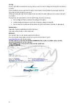 Preview for 4 page of Bluefin LED H16 Installation Manual