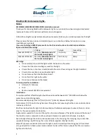 Preview for 1 page of Bluefin LED Mako M12IFM12V Installation Manual