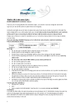 Preview for 1 page of Bluefin LED MR48CCTH Installation Manual