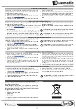 Preview for 24 page of bluematic CUBE Use And Maintenance Manual