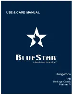 BlueStar Heritage Classic Use & Care Manual preview