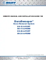 Bluff DuraSweeper DS-15-A-PERM Owner'S Manual And Installation Manual preview