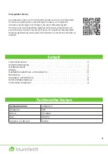 Preview for 2 page of Blumfeldt 10032817 User Manual