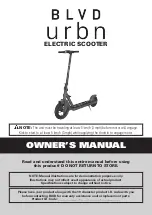 BLVD urbn Owner'S Manual preview