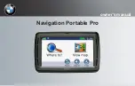 BMW Navigation Portable Pro User Manual preview