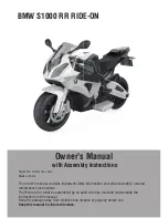 BMW S 1000 RR -  2009 Owner'S Manual With Assembly Instructions preview