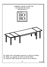 BoBo EGHOLM Assembly Instructions Manual preview