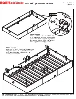 Preview for 3 page of Bob's Discount Furniture Maxwell Upholstered Trundle Assembly Instructions