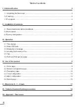 Preview for 2 page of Bodet Harmonys Trio Installation And Operating Instructions Manual