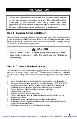 Preview for 8 page of Bodine PACESETTER 2701 Instructions For Installation And Operation Manual