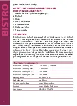 Preview for 56 page of Bodum Bistro 11160 Instructions For Use Manual