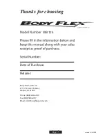 Preview for 15 page of Body Champ WB 125 Owner'S Manual