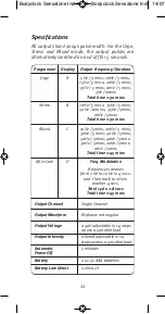 Preview for 11 page of Body Clock SensaTONE Instructions For Use Manual