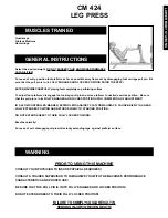 Preview for 18 page of Body Masters AG 1000 Instruction Manual