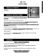 Preview for 26 page of Body Masters AG 1000 Instruction Manual