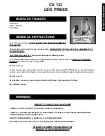 Preview for 33 page of Body Masters AG 1000 Instruction Manual