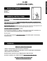 Preview for 61 page of Body Masters AG 1000 Instruction Manual