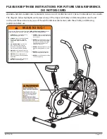 Preview for 17 page of Body Rider BRF 700 Owner'S Manual