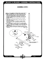 Preview for 9 page of Body Solid LAT-ATTACHMENT WLA48 Owner'S Manual