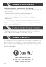 Preview for 20 page of BodyMed ZZAN602 Instruction Manual