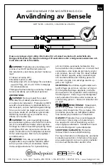 Preview for 7 page of Bodypoint Leg Harness Installation And User Instructions Manual